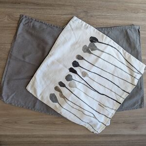 3 Décoration Pillow Cover 100% Thick Cotton